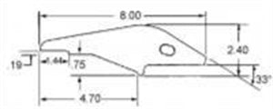 YCL100123 -- 23 SERIES FABCO CAST PIN-ON ADAPTER